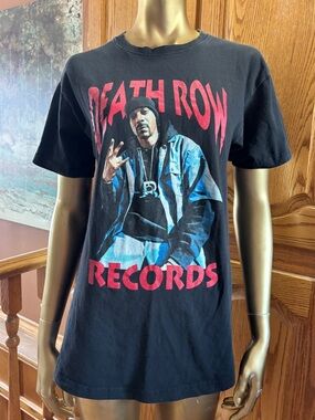 Death Row Records Graphic Tee - Black Short Sleeve Crewneck
